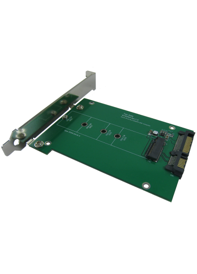 M.2 (NGFF) SSD to SATA III Adapter with PCI-e Bracket