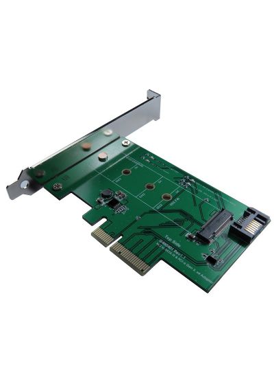 PCI-e Gen 3, Gen 2 x4 & SATA III to M.2 NGFF SSD Adapter