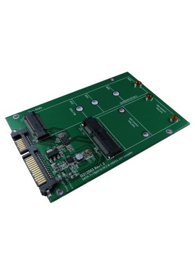 M.2 (NGFF) SSD & mSATA SSD to SATA III Adapter