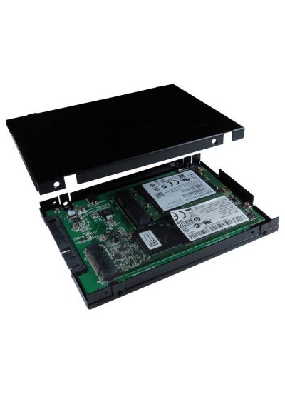 M.2 (NGFF) SSD & mSATA SSD to SATA III Adapter with 2.5" SSD Enclosure
