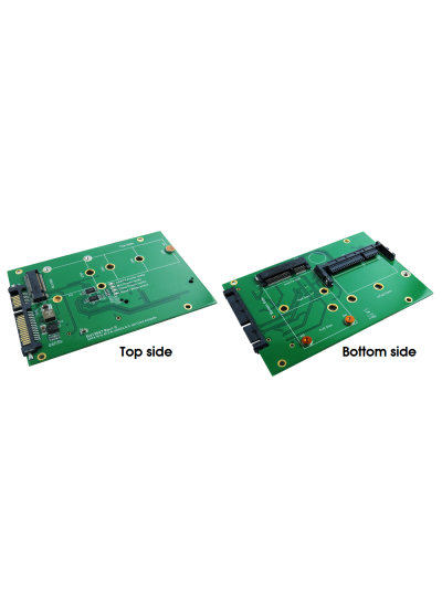 SATA III to mSATA SSD & M.2 SSD & CFast Card Adapter with 2.5" En